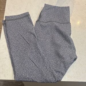lululemon athletica Gray Patterned Leggings